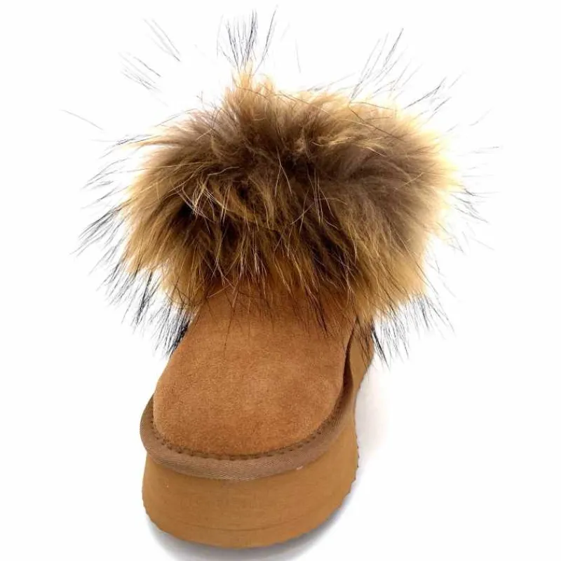 Fourrure|Animalier<Nathan Baume Boots Fourrure 242 N79 03 Daim Camel