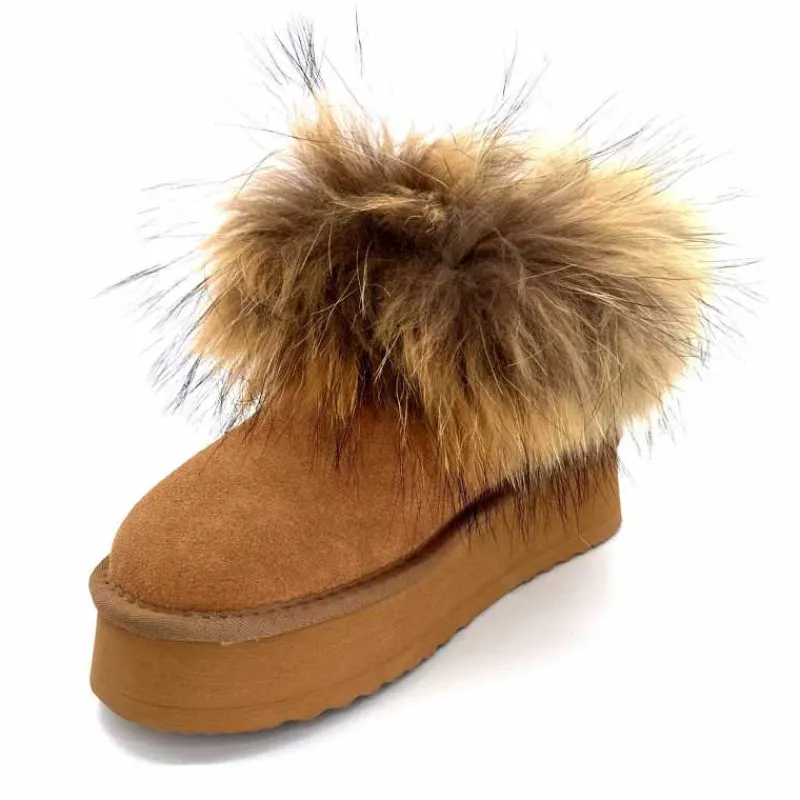 Fourrure|Animalier<Nathan Baume Boots Fourrure 242 N79 03 Daim Camel