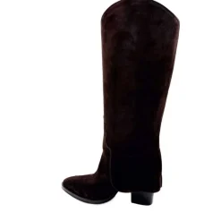 Talon|Santiags<martinat t Bottes à Talon Ivoire 3782 Daim Foncé Marron