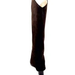 Talon|Santiags<martinat t Bottes à Talon Ivoire 3782 Daim Foncé Marron