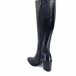 Féminin|Basic<Ivoire0104a Bottes à Talons Ivoire 46360 Cuir Noir