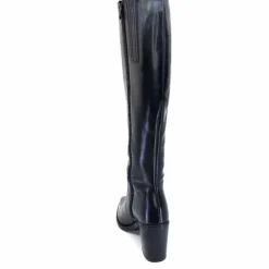 Féminin|Basic<Ivoire0104a Bottes à Talons Ivoire 46360 Cuir Noir