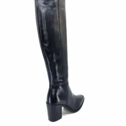 Féminin|Basic<Ivoire0104a Bottes à Talons Ivoire 46360 Cuir Noir