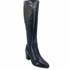 Féminin|Basic<Ivoire0104a Bottes à Talons Ivoire 46360 Cuir Noir