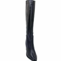 Féminin|Basic<Ivoire0104a Bottes à Talons Ivoire 46360 Cuir Noir