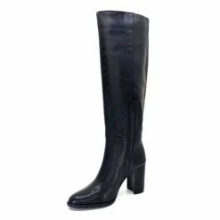 Elégant|Bottes<Ivoire0104a Bottes à Talons Ivoire 52108 Cuir Noir