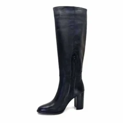 Elégant|Bottes<Ivoire0104a Bottes à Talons Ivoire 52108 Cuir Noir