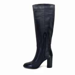 Elégant|Bottes<Ivoire0104a Bottes à Talons Ivoire 52108 Cuir Noir
