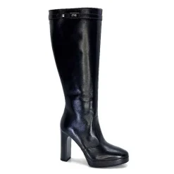 Féminin|Bottes<Nero Giardini Bottes à Talons 1308723 De 100 Cuir Noir