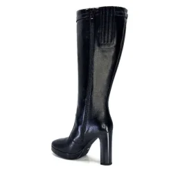 Féminin|Bottes<Nero Giardini Bottes à Talons 1308723 De 100 Cuir Noir