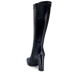 Féminin|Bottes<Nero Giardini Bottes à Talons 1308723 De 100 Cuir Noir