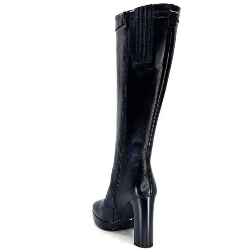 Féminin|Bottes<Nero Giardini Bottes à Talons 1308723 De 100 Cuir Noir