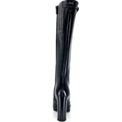 Féminin|Bottes<Nero Giardini Bottes à Talons 1308723 De 100 Cuir Noir