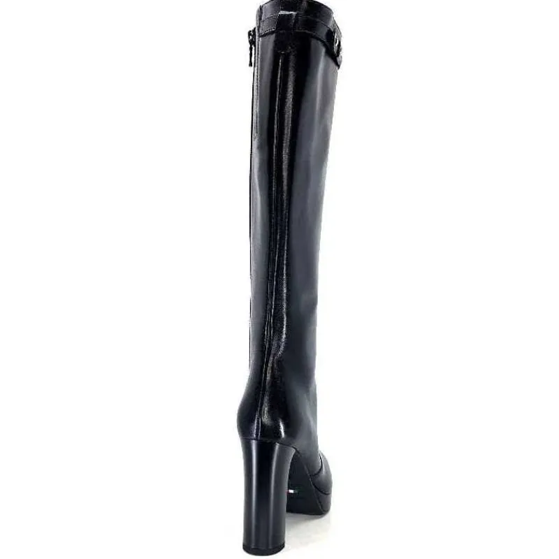 Féminin|Bottes<Nero Giardini Bottes à Talons 1308723 De 100 Cuir Noir