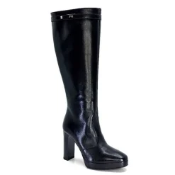 Féminin|Bottes<Nero Giardini Bottes à Talons 1308723 De 100 Cuir Noir