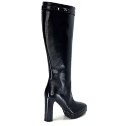 Féminin|Bottes<Nero Giardini Bottes à Talons 1308723 De 100 Cuir Noir