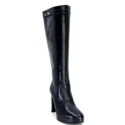 Féminin|Bottes<Nero Giardini Bottes à Talons 1308723 De 100 Cuir Noir