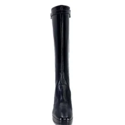 Féminin|Bottes<Nero Giardini Bottes à Talons 1308723 De 100 Cuir Noir