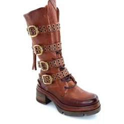 Rock|Mi-bottes<AS 98 Bottes AS98 A89321 Cuir Marron