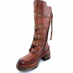 Rock|Mi-bottes<AS 98 Bottes AS98 A89321 Cuir Marron