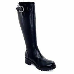 Rock|Bottes<Minka Bottes Bikers Howard Cuir Lavato Noir