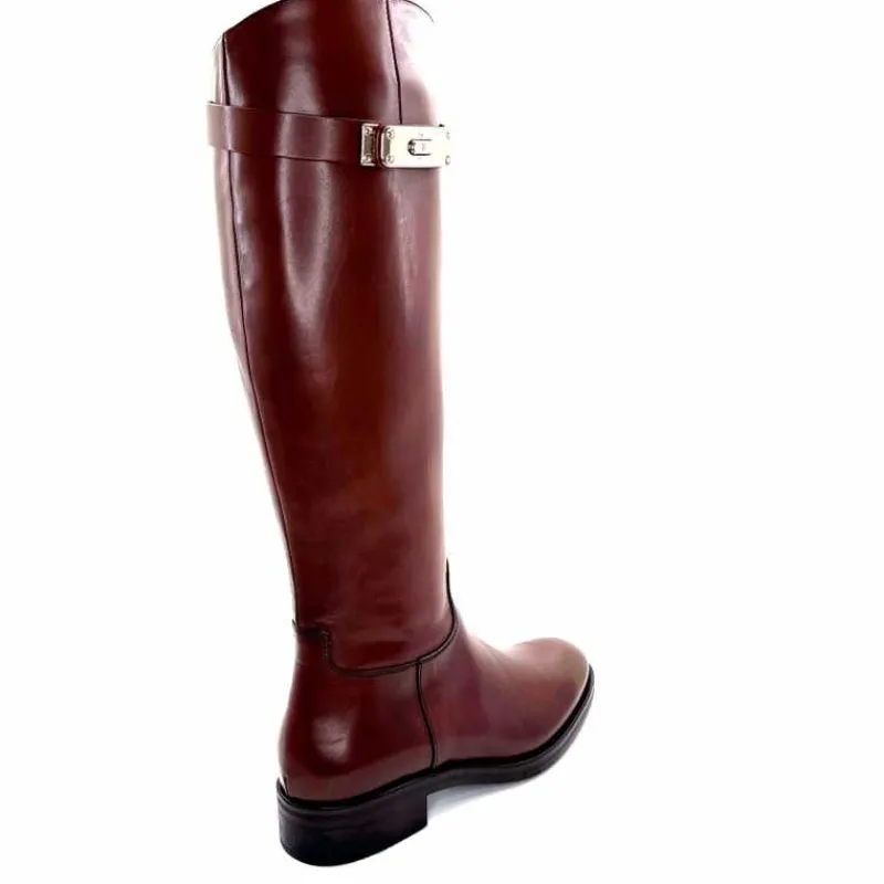 Bijoux|Basic<Triver Flight Bottes Cavalières 599 09 Cuir Marron