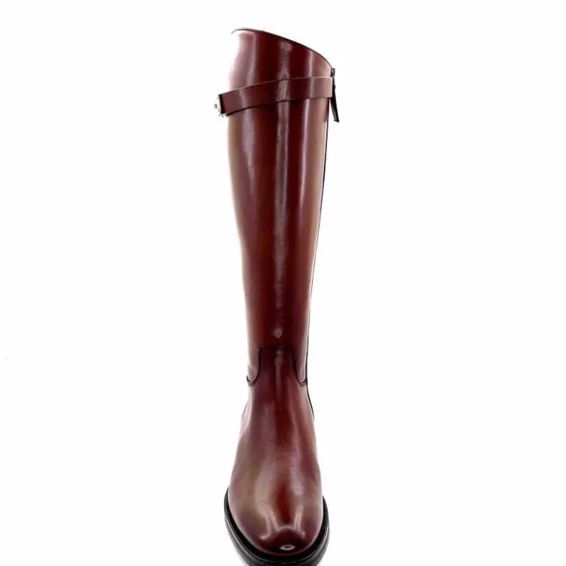 Bijoux|Basic<Triver Flight Bottes Cavalières 599 09 Cuir Marron
