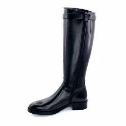 Bijoux|Basic<Triver Flight Bottes Cavalières 599 09 Cuir Noir