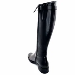 Bijoux|Basic<Triver Flight Bottes Cavalières 599 09 Cuir Noir