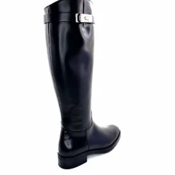 Bijoux|Basic<Triver Flight Bottes Cavalières 599 09 Cuir Noir