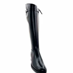 Bijoux|Basic<Triver Flight Bottes Cavalières 599 09 Cuir Noir