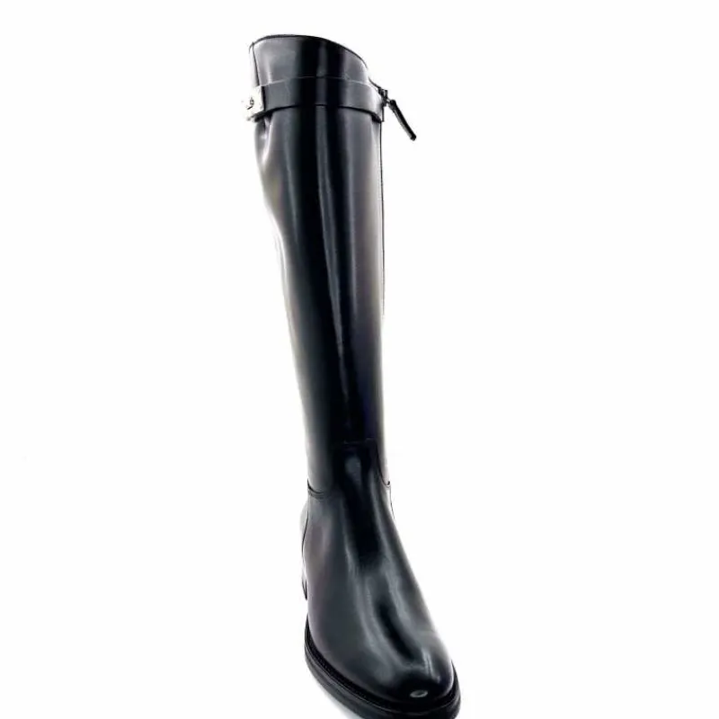 Bijoux|Basic<Triver Flight Bottes Cavalières 599 09 Cuir Noir