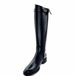 Bijoux|Basic<Triver Flight Bottes Cavalières 599 09 Cuir Noir