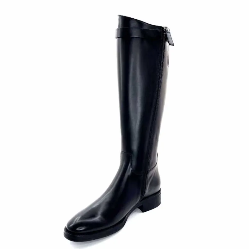 Bijoux|Basic<Triver Flight Bottes Cavalières 599 09 Cuir Noir