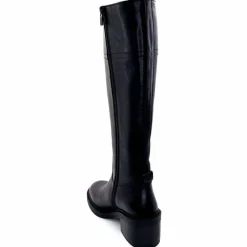 Elégant|Bottes<398-ivoire Bottes Cuissardes Ivoire 5385 Cuir Noir