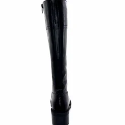 Elégant|Bottes<398-ivoire Bottes Cuissardes Ivoire 5385 Cuir Noir