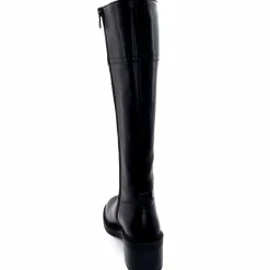 Elégant|Bottes<398-ivoire Bottes Cuissardes Ivoire 5385 Cuir Noir
