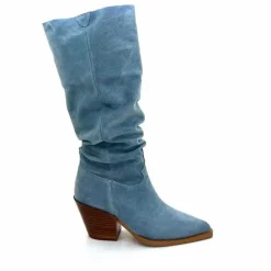 Rock|Bottines Eté<Alpe Bottes d'été 50171126 Daim Ciel Bleu