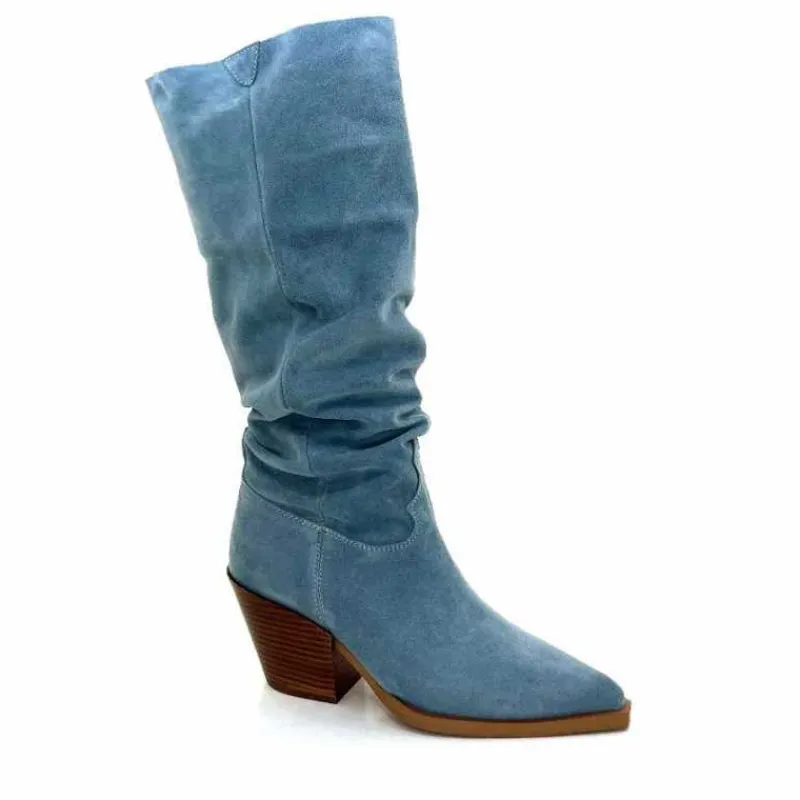 Rock|Bottines Eté<Alpe Bottes d'été 50171126 Daim Ciel Bleu