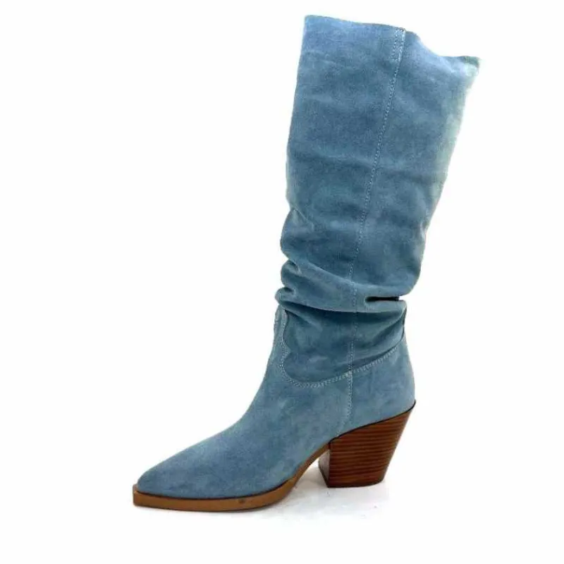 Rock|Bottines Eté<Alpe Bottes d'été 50171126 Daim Ciel Bleu