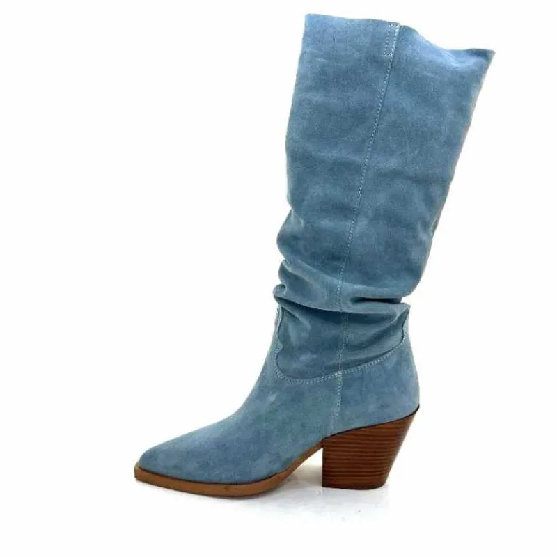 Rock|Bottines Eté<Alpe Bottes d'été 50171126 Daim Ciel Bleu