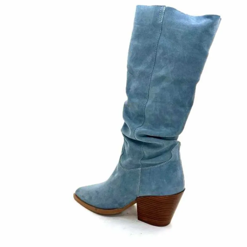 Rock|Bottines Eté<Alpe Bottes d'été 50171126 Daim Ciel Bleu