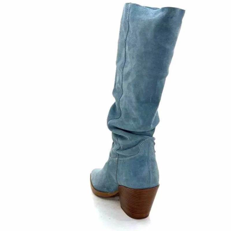 Rock|Bottines Eté<Alpe Bottes d'été 50171126 Daim Ciel Bleu