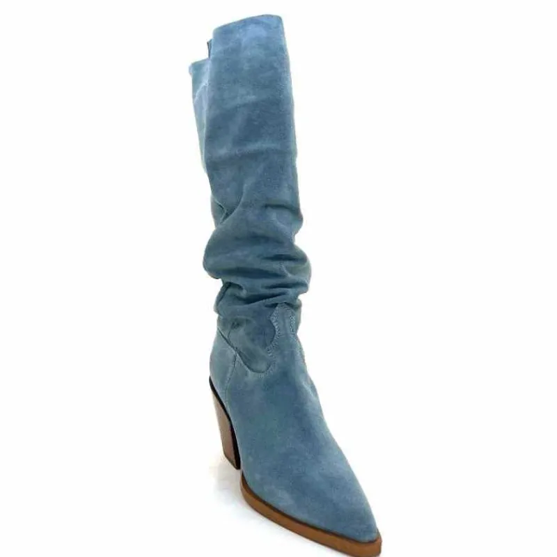 Rock|Bottines Eté<Alpe Bottes d'été 50171126 Daim Ciel Bleu