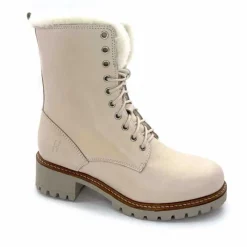 Neige|Montagne<gemilli sarl - hooper Bottes Fourrées Hooper Shoes Alix Cuir Crème