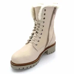 Neige|Montagne<gemilli sarl - hooper Bottes Fourrées Hooper Shoes Alix Cuir Crème