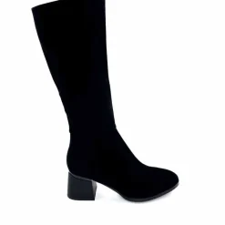 Soirée|Bottes<Elue Par Nous Bottes Genouillère Sariegois Daim Noir