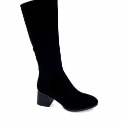 Soirée|Bottes<Elue Par Nous Bottes Genouillère Sariegois Daim Noir