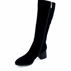 Soirée|Bottes<Elue Par Nous Bottes Genouillère Sariegois Daim Noir