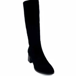 Soirée|Bottes<Elue Par Nous Bottes Genouillère Sariegois Daim Noir